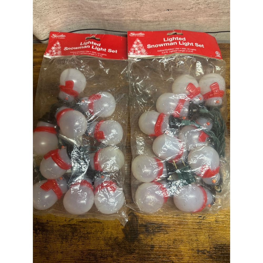 Sienna Lighted Snowman Light Set of 2‎